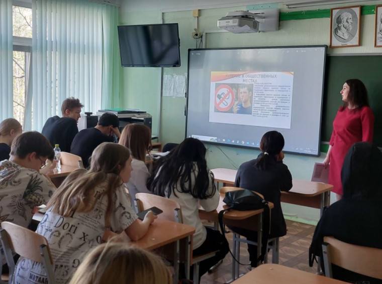 Групповая беседа с обучающимися, направленная на формирование здорового образа жизни.